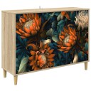vidaXL Serviesskap LOCHEM Sonoma 102 x 33 x 75 cm Konstruert tre