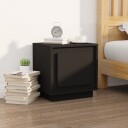 vidaXL Nattbord 2 stk svart 44x35x45 cm konstruert tre
