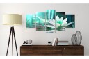 Bilde Turquoise Lotus 100x50 Artgeist sp. z o. o.