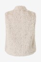 NO. 1 BY OX   Vest Short Fake Fur Vest   Beige
