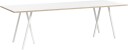 Hay - Loop Stand Table White 250 X 92,5 Cm Spisebord Leif Jørgensen Hvit Metall/tre