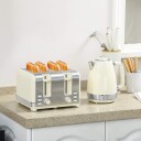 Vannkoker- og brødristersett, 1,7 l, 2200 W, 4 spor, 7 bruningsnivåer