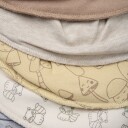 Pippi Siklesmekker 5pk - Beige, Brun, Gul Bandana Smekker