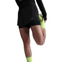 Nike Swift Dri-FIT 2-i-1 Shorts Dame Black/Reflective Silver S