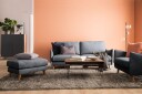 Trend Lyx Sjeselongsofa Høyre   Mørkegrå/Eik
