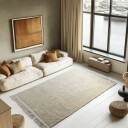 Ryetepper   Celina Natural Cotton Shaggy off white/beige Størrelse: 200 x 290 cm