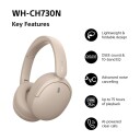 Sony WH-CH730N trådløse ANC-hodetelefoner Beige med 50 timers batterikapasitet