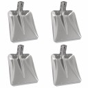 vidaXL Spadehode 4 pcs sølv 45 x 38 cm Aluminium