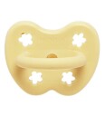 HEVEA Two-Pack Orthodontic Pacifier 3-36 Months - Yellow - 3-36M