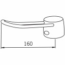 Oras Armatur Safira Hjelpehendel 16cm Forkrommet til Blandebatteri