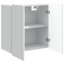 vidaXL Vegghengt skap Hvit 59 x 31 x 64 cm Konstruert tre