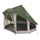 Tipi telt med tak med lagring grønn 404 x 370 x 270 cm taft
