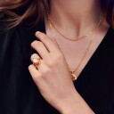 Maanesten Eva Choker Halskjede 18 kt. Gullbelagt sølv 2550a - Dame - 925 sterling silver