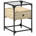  Nattbord sonoma eik 40x40x55 cm konstruert tre 846076