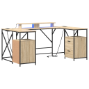  Skrivebord Sonoma eik 182 x 101 x 87,5 cm Konstruert tre
