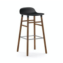 Form Barstol Svart/Valnøtt 75 cm