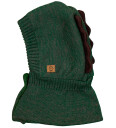 mikk-line Knit Balaclava W Opening/Dino - Blue - 62-68