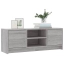 vidaXL TV-benk grå sonoma 102x30x37,5 cm konstruert tre