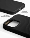 Ideal Of Sweden Soft Swirl MagSafe Silikondeksel til iPhone 13-17 Velvet Black