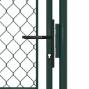vidaXL Hageport stål 100x150 cm grønn