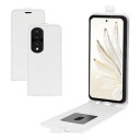 Honor 70 Pro Vertikalt Flip-Deksel med Kortlomme Hvit