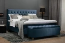 Royal Velvet Komplett Sengepakke 180x200 cMørkeblå Fløyel/Høye Gullben