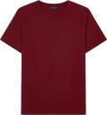 Lexington Clothing Midweight Organic Cotton Tee   Burgundy   L