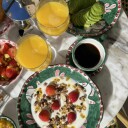 Amalfi Cappuccinokopp med Tallerken Grønn