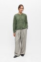 Object Objflora Re Ls Knit Button Cardigan Noos   Green   XS