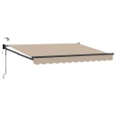 vidaXL Elektrisk Utrekkbar Markise Beige 3 x 2,5 m
