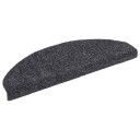 vidaXL Selvklebende trappematter 10 stk mørkegrå 65x21x4cm nålestempel