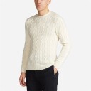 RL Purple Label Cable Knit Cashmere Sweater - Classic Cream