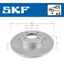 Bremseskive SKF VKBD 80025 S2