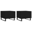  Salongbord 2 stk svart 50x50x40 cm konstruert tre 8720845429089