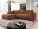 Handda 3 seters sovesofa med divan   oransje