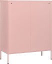 vidaXL Kommode rosa 80x35x101,5 cm stål