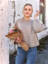 MJUK START beige med strikkepinner