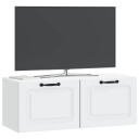  Vegghengt TV skap Hvit 78,5 x 31 x 30 cm Konstruert tre