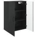vidaXL Vegghengt skap Svart 66 x 34,5 x 90 cm Konstruert tre
