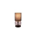 Bordlampe Elio   Matt svart/røyk