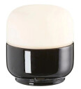 Ifö Ohm 100/110 vegg/tak lampe IP44 - Svart/Opal glass