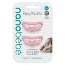 Nanobébé Flexy Pacifier Pink 3m+ 2pcs