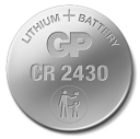 GP CR2430 Lithium Knappcellebatteri 3V 2-pk med Safety Seal
