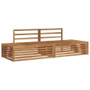  Utendørs sofa sett 2 Stk Naturlig 203,5 x 83 x 73 cm