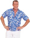 Aloha Blå Hawaii Skjorte XXL