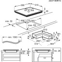 Electrolux 300 Series Induksjonstopp med PowerBoost 4 Plater - Innebygd Svart