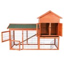 Natura Animal Hutch Utendørs Løpegård Brun 199×146×93