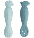 Done by Deer Learning Spoon Set Tiny Farm Blue