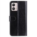 Motorola Moto G53/G13/G23 Lommebok-deksel med Stativ Svart