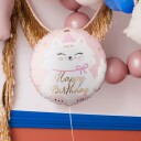 Partydeco Folieballong Katt Happy Birthday FB361